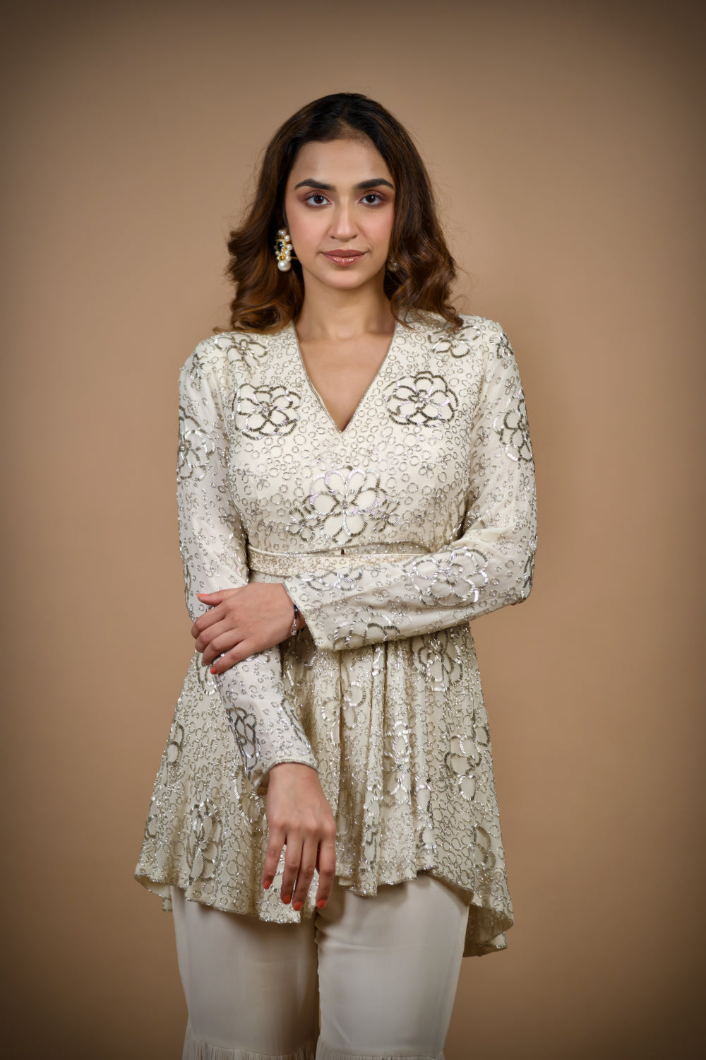 Siya Gharara Set