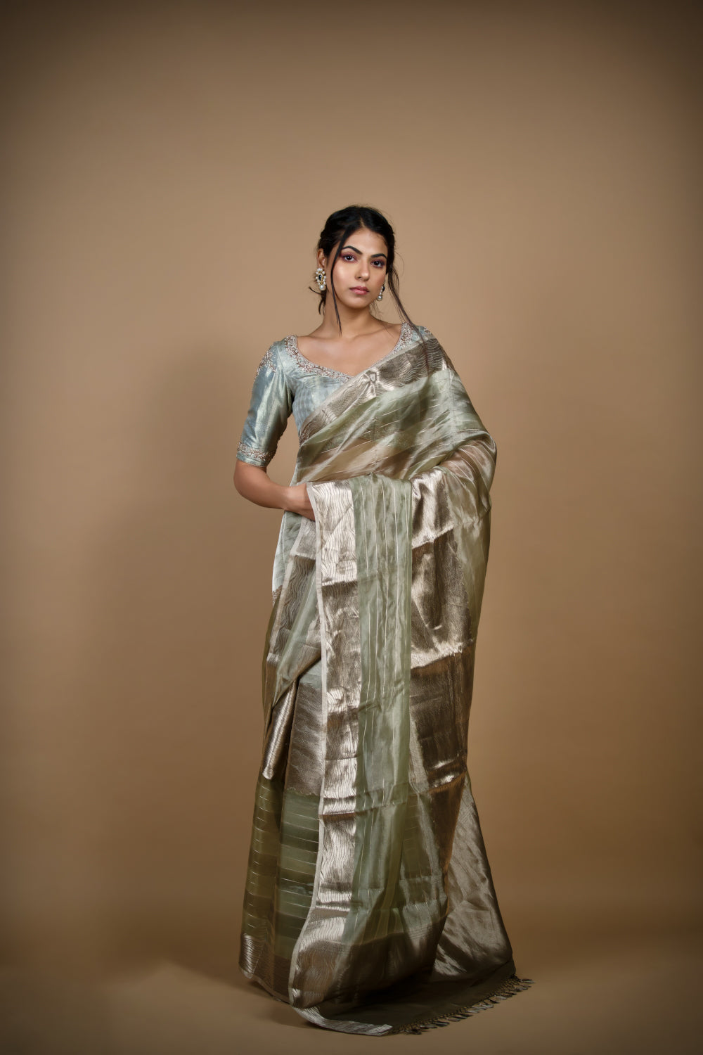 Tissue Organza Banarasi Saree