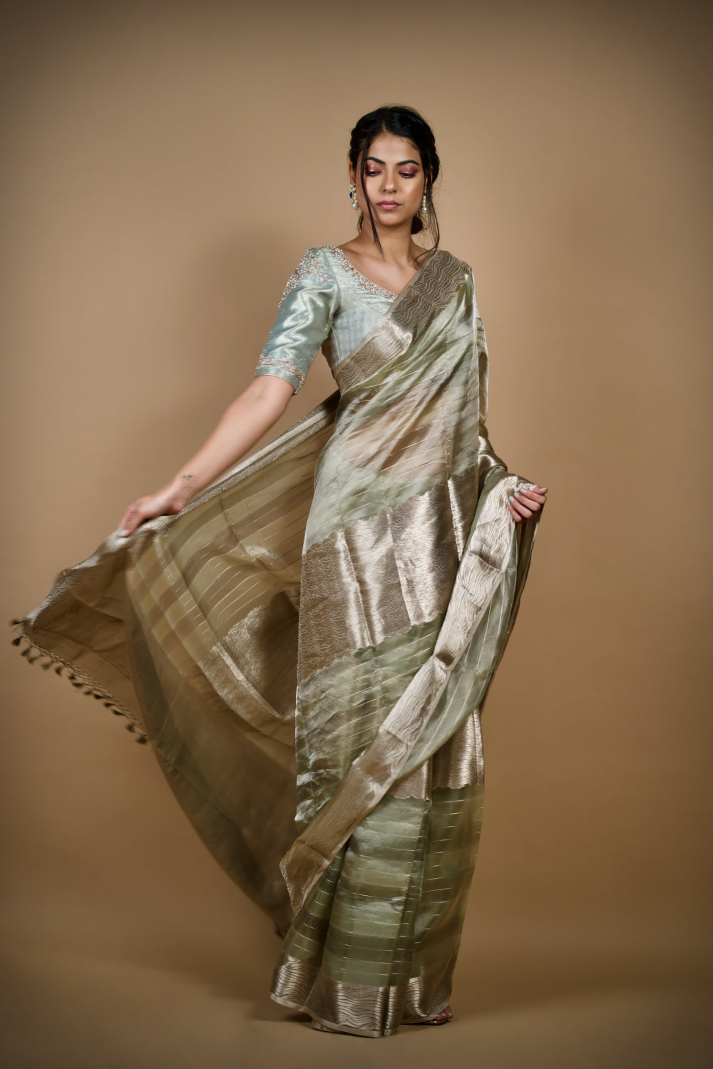 Tissue Organza Banarasi Saree