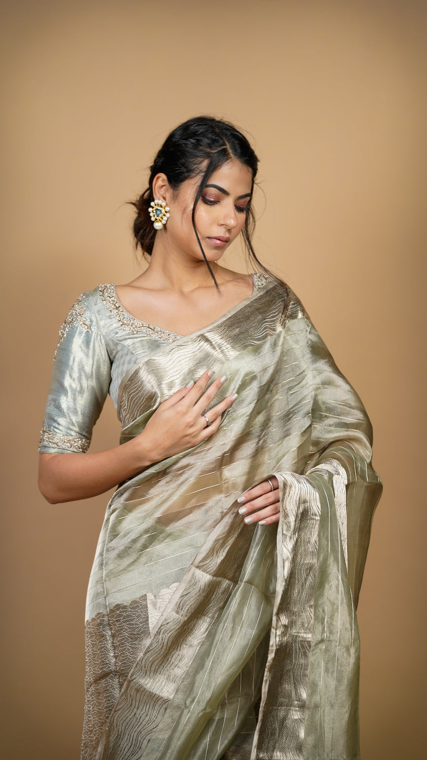 Tissue Organza Banarasi Saree