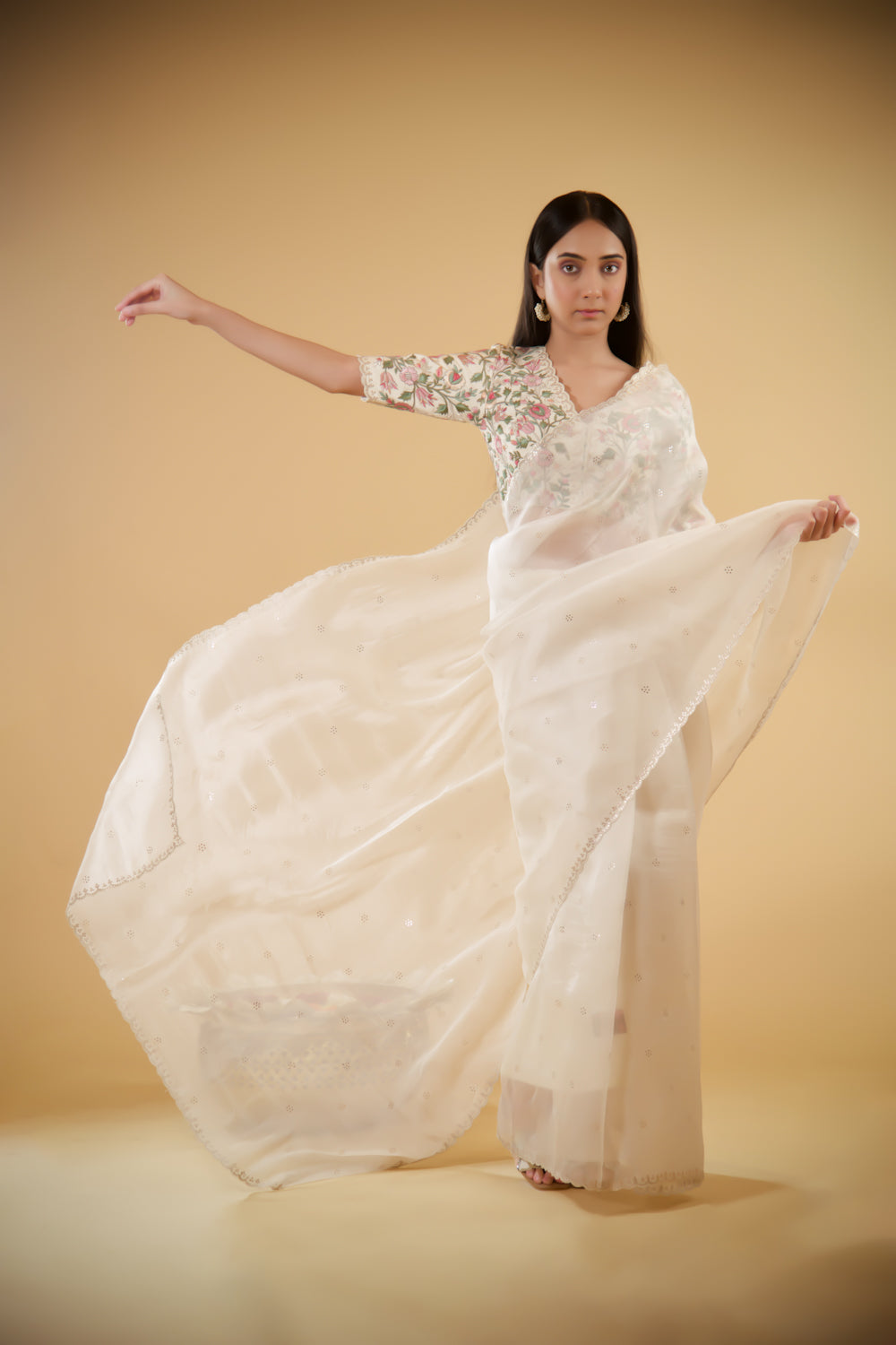 Aurora Breeze Organza Saree