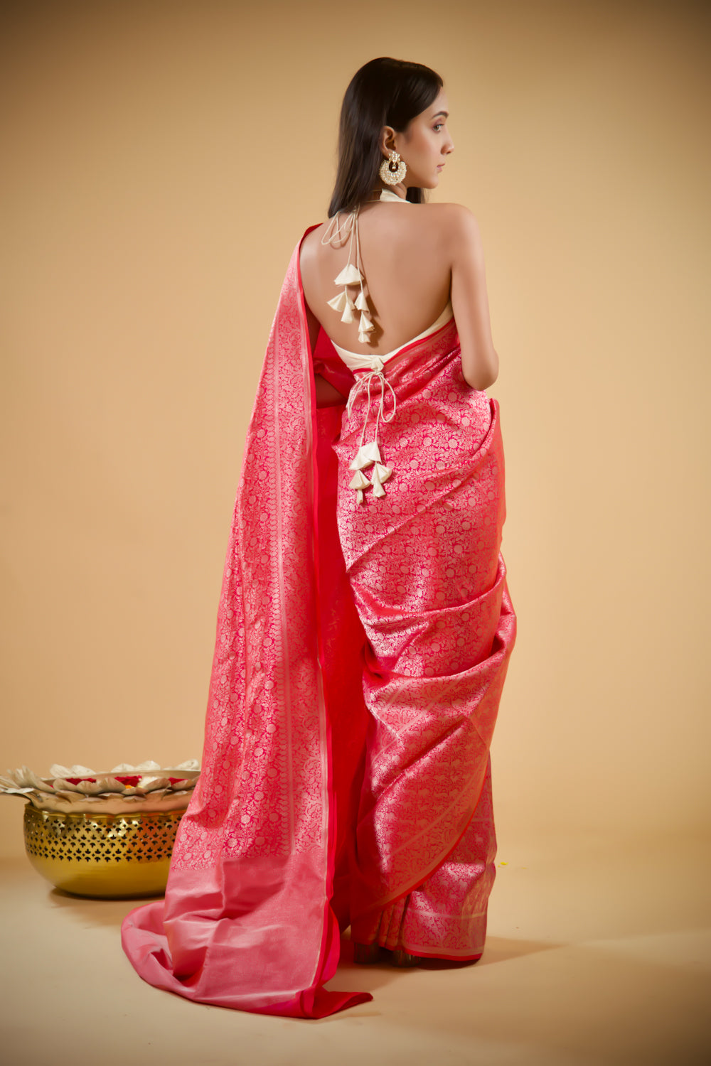 Fuchsia Dream Banarasi Silk Saree