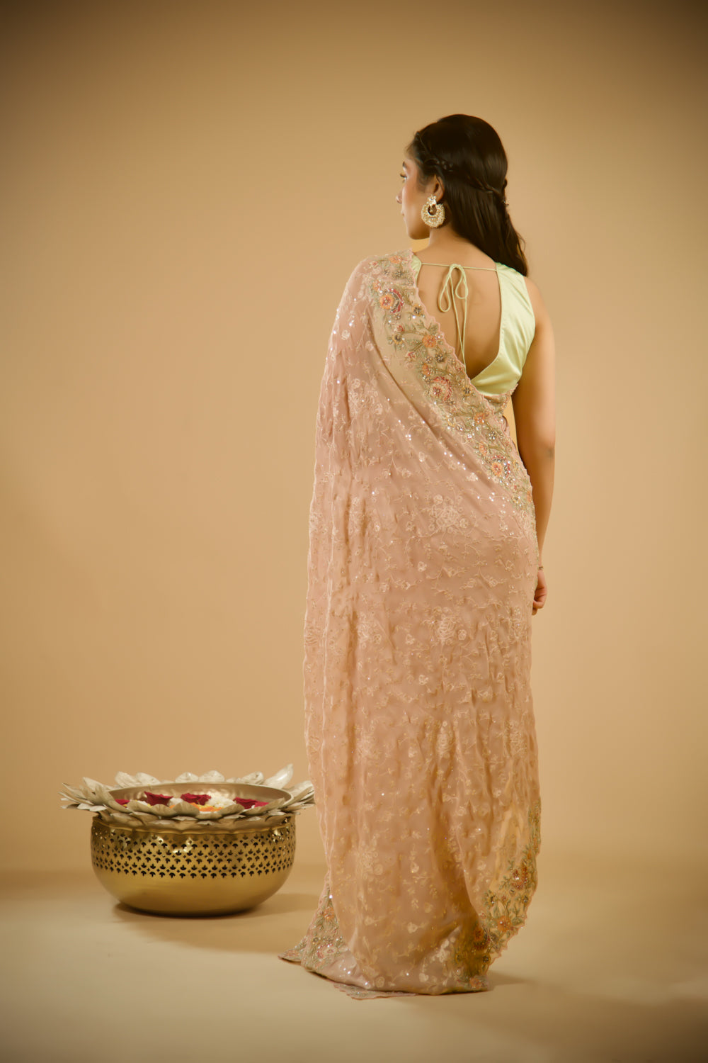 Raga Lucknowi Georgette Saree