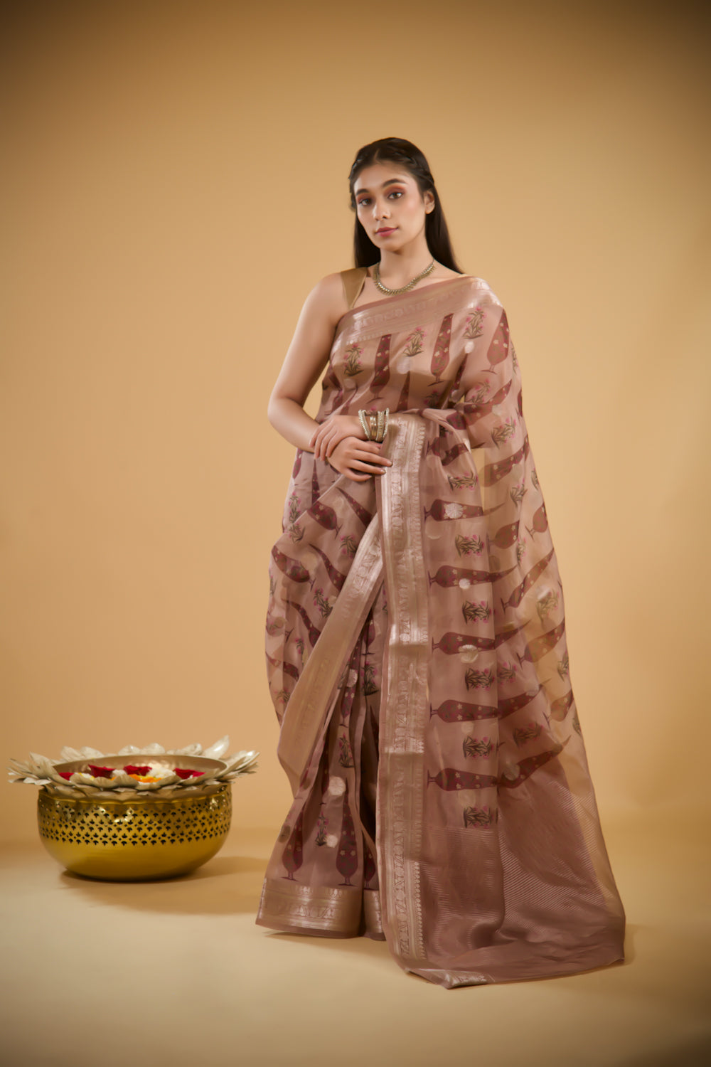 Tarini Printed Organza Saree