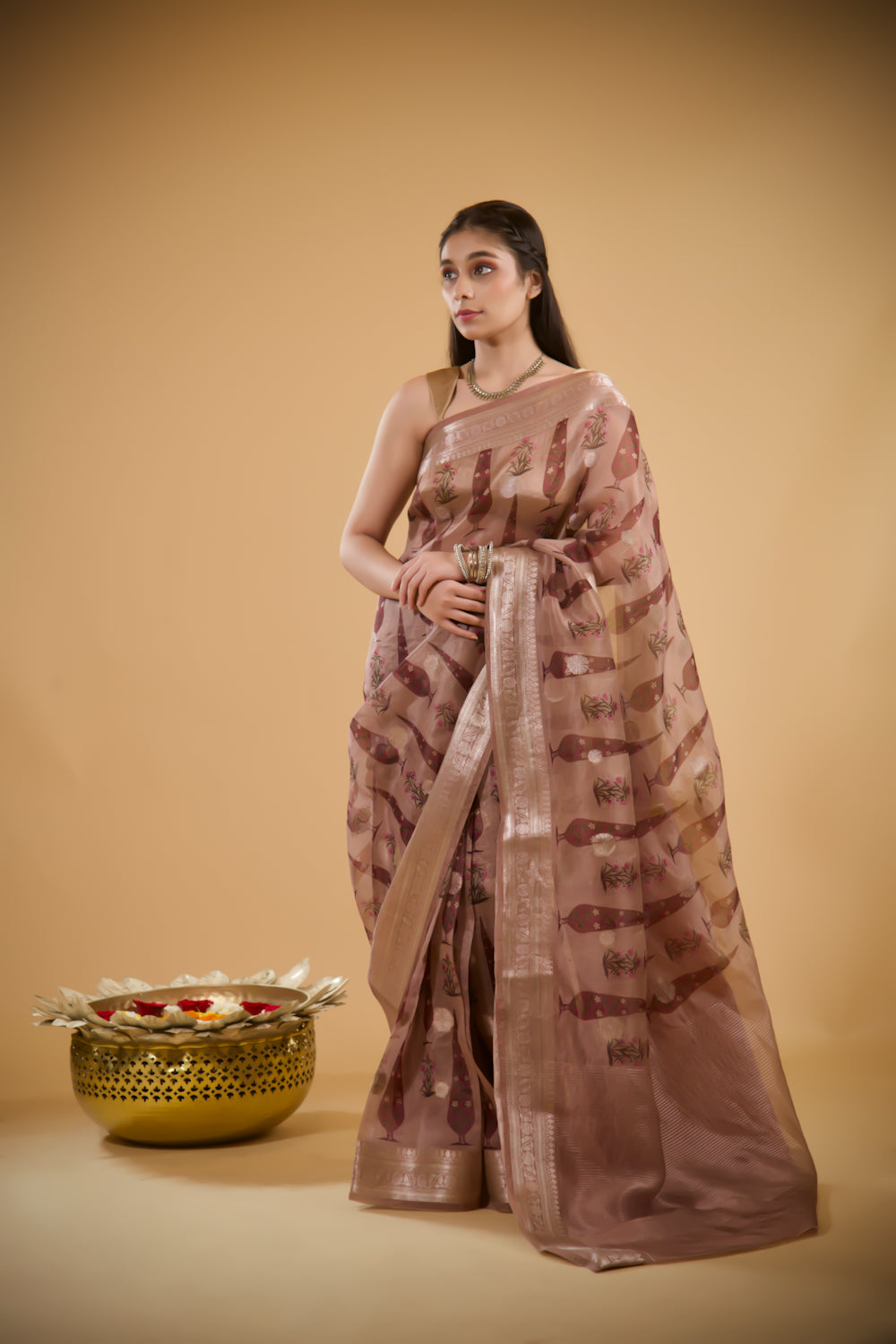 Tarini Printed Organza Saree