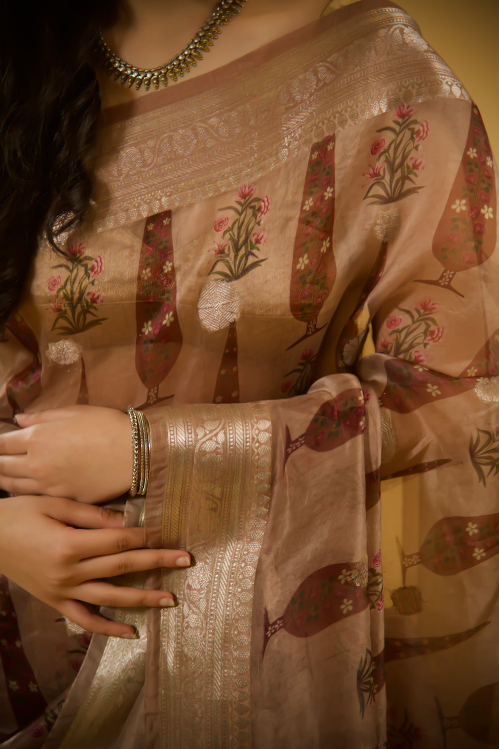 Tarini Printed Organza Saree