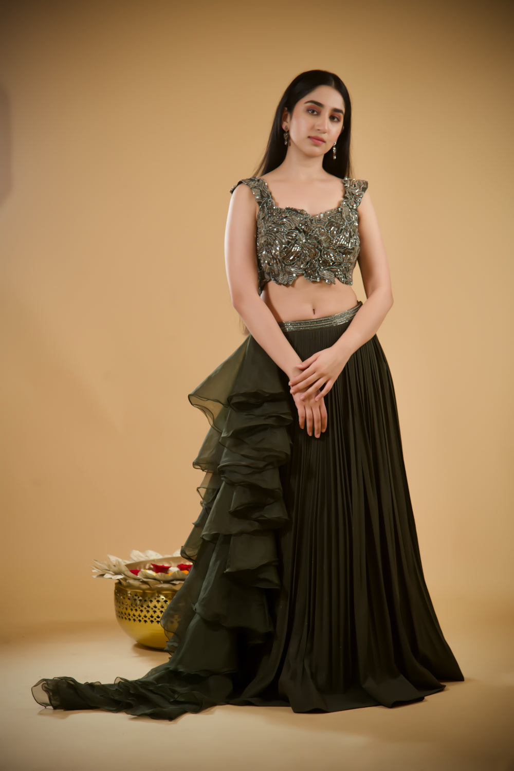 Jade Whisper Lehenga