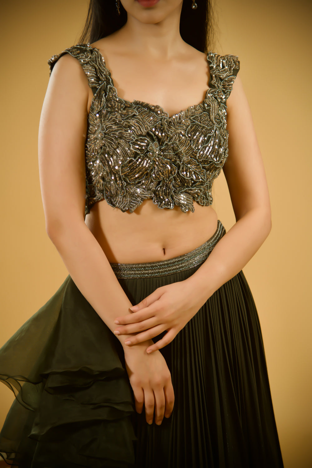 Jade Whisper Lehenga