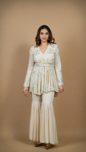 Siya Gharara Set