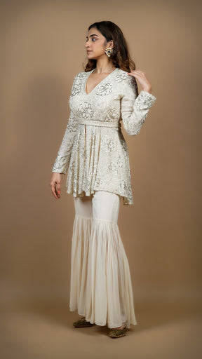 Siya Gharara Set