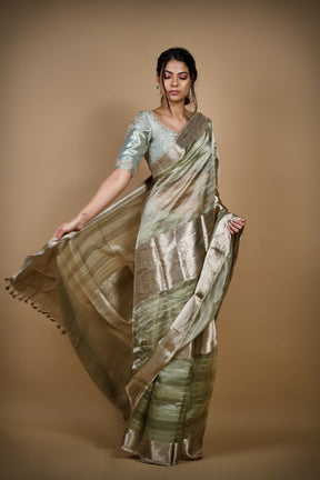 Tissue Organza Banarasi Saree