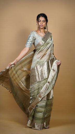 Tissue Organza Banarasi Saree