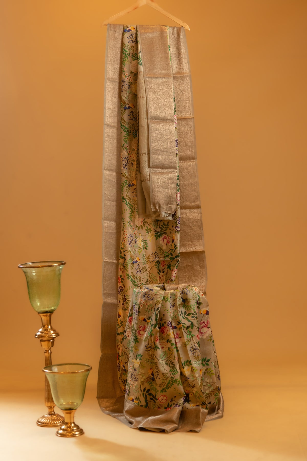 Tia Tusser Printed Saree