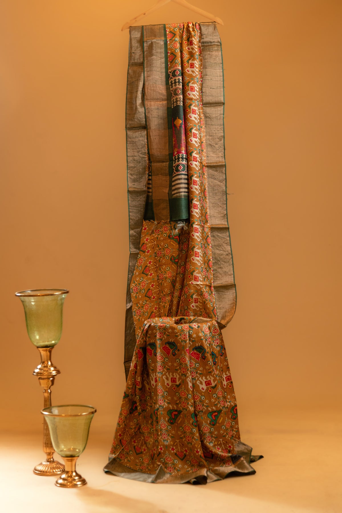 Kiara Tusser Silk Printed Saree