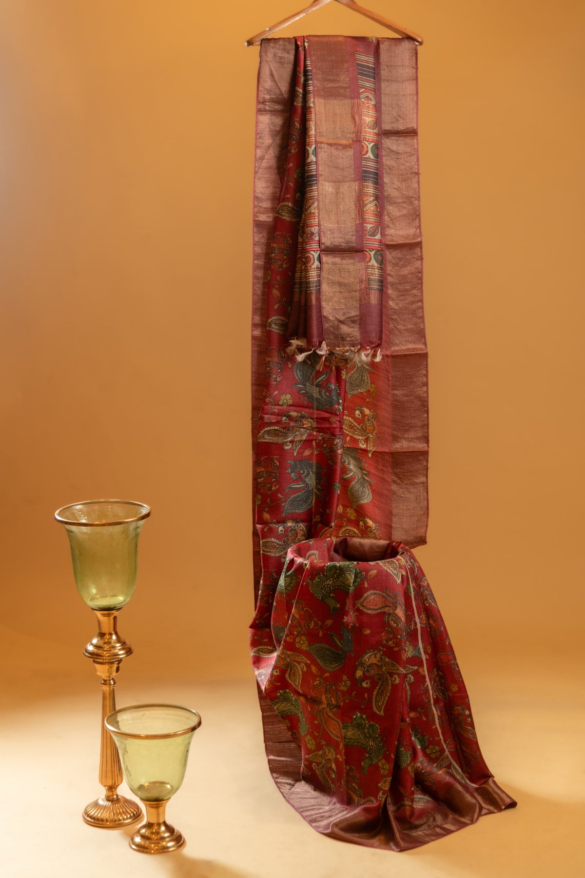 Kanisha Tusser Silk Saree