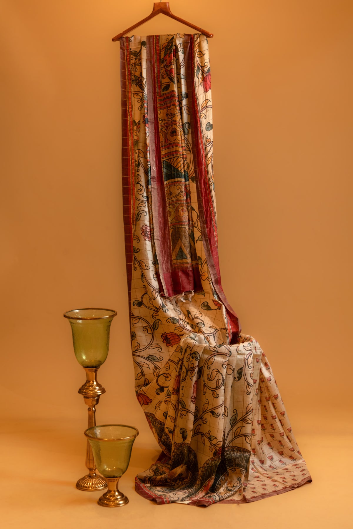 Myra Tusser Silk Saree