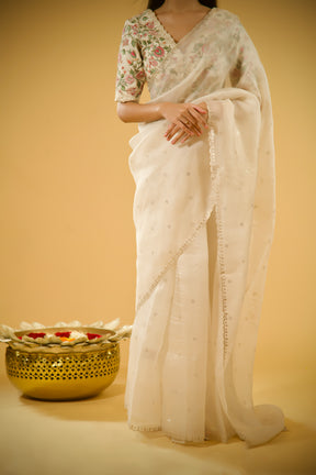 Aurora Breeze Organza Saree