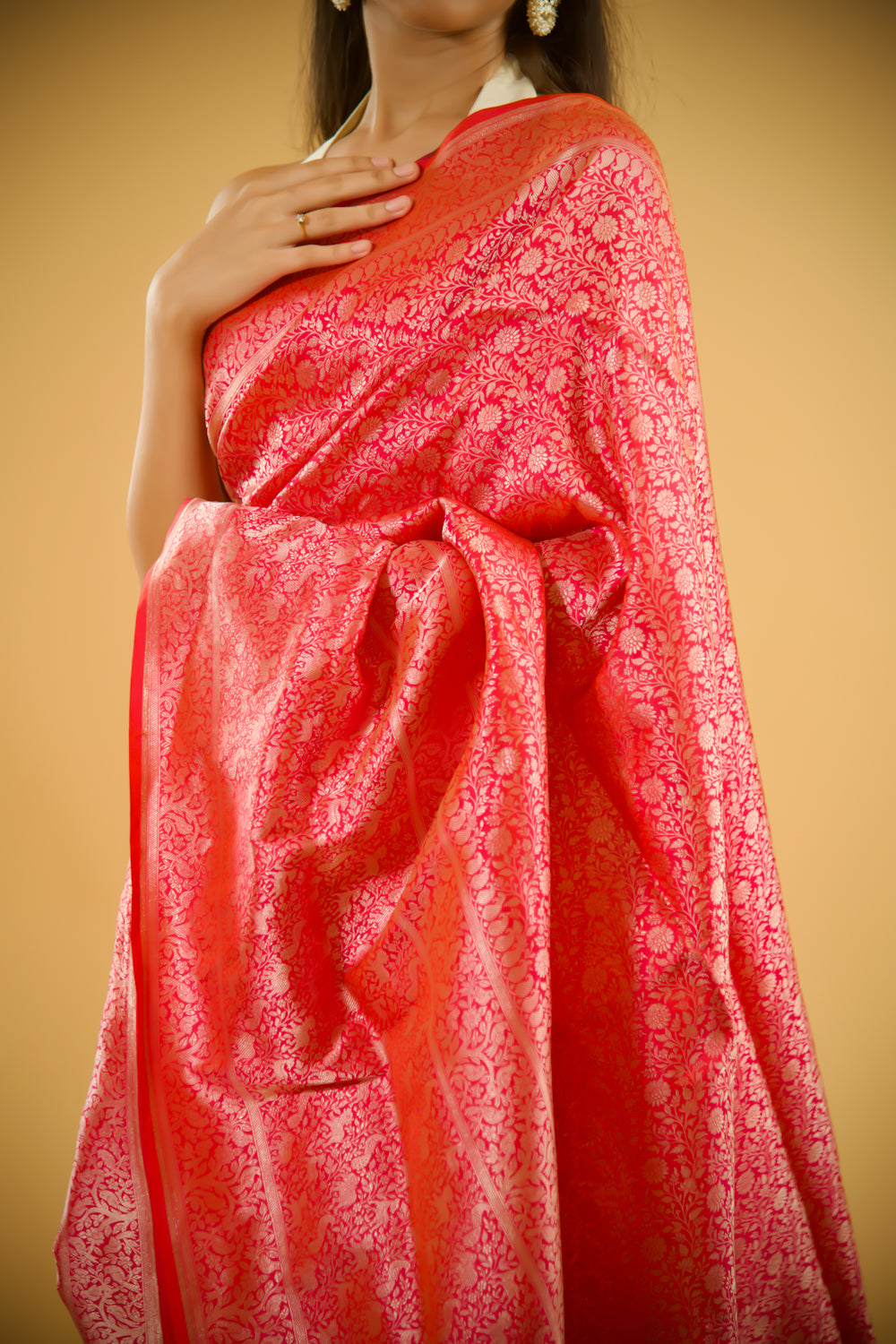 Fuchsia Dream Banarasi Silk Saree