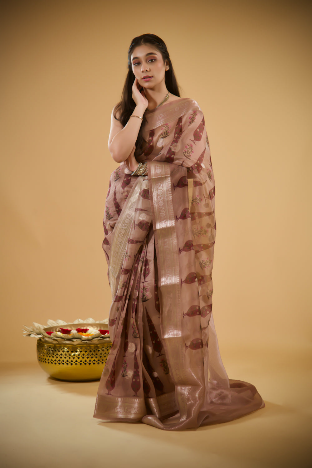 Tarini Printed Organza Saree