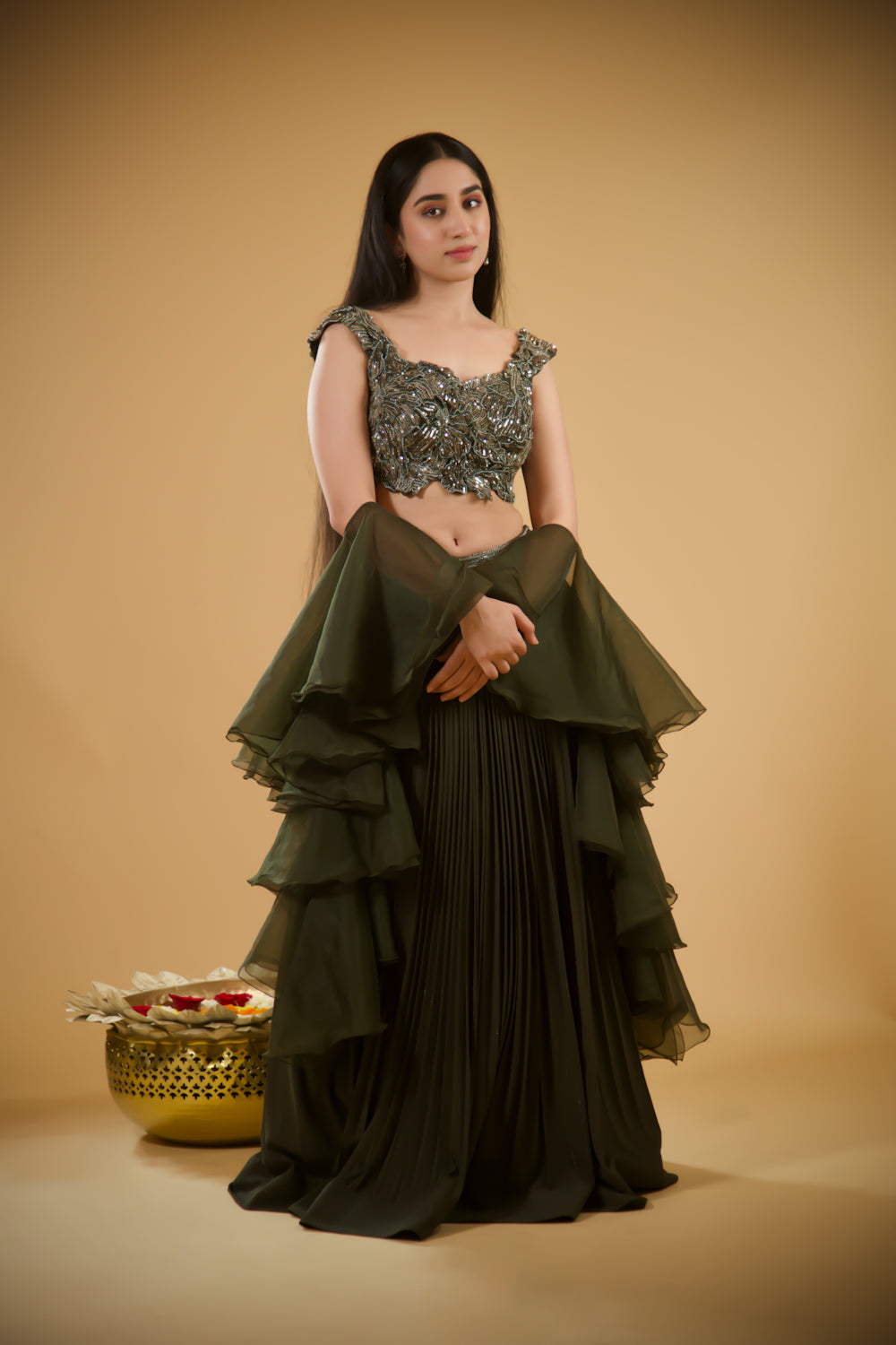 Jade Whisper Lehenga